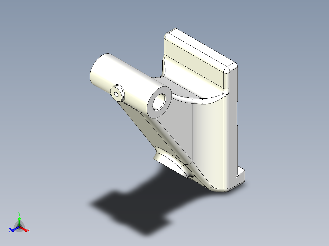 尾座体正等轴测图