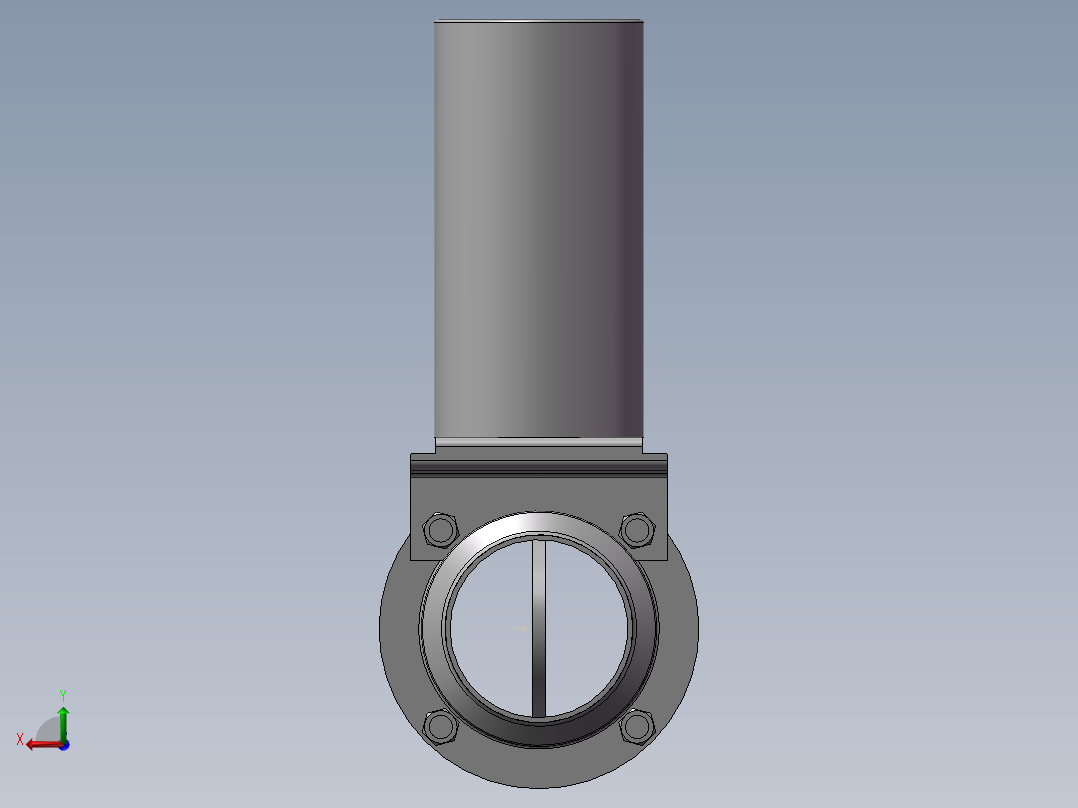 6款卡箍式气动蝶阀-- 392459--60后视图