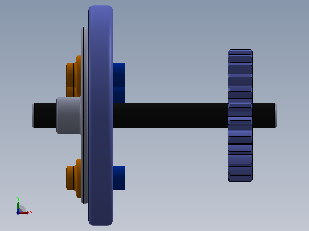 行星齿轮箱前视图