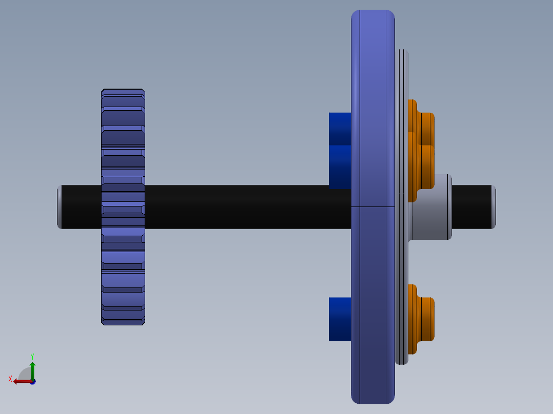 行星齿轮箱后视图