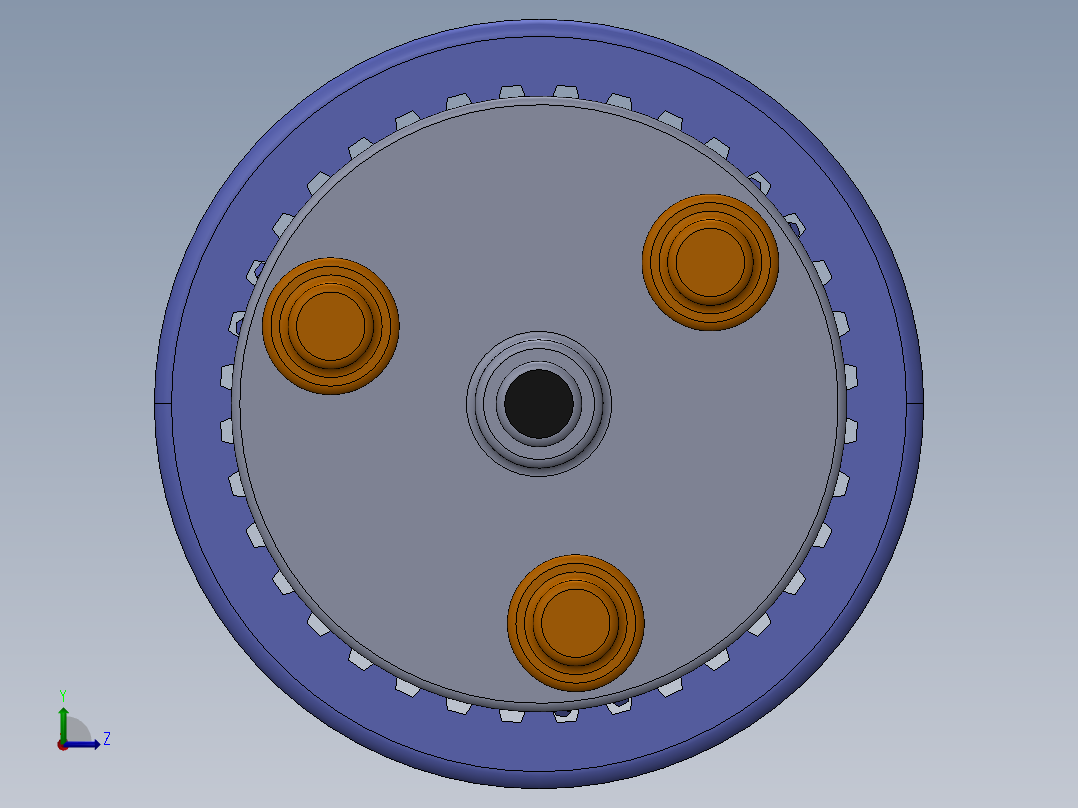 行星齿轮箱左视图