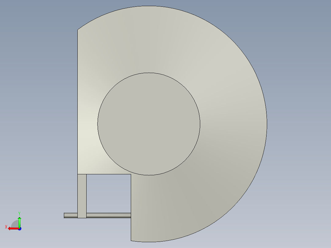 YNJ1-250筒盘逆时针装配体0后视图