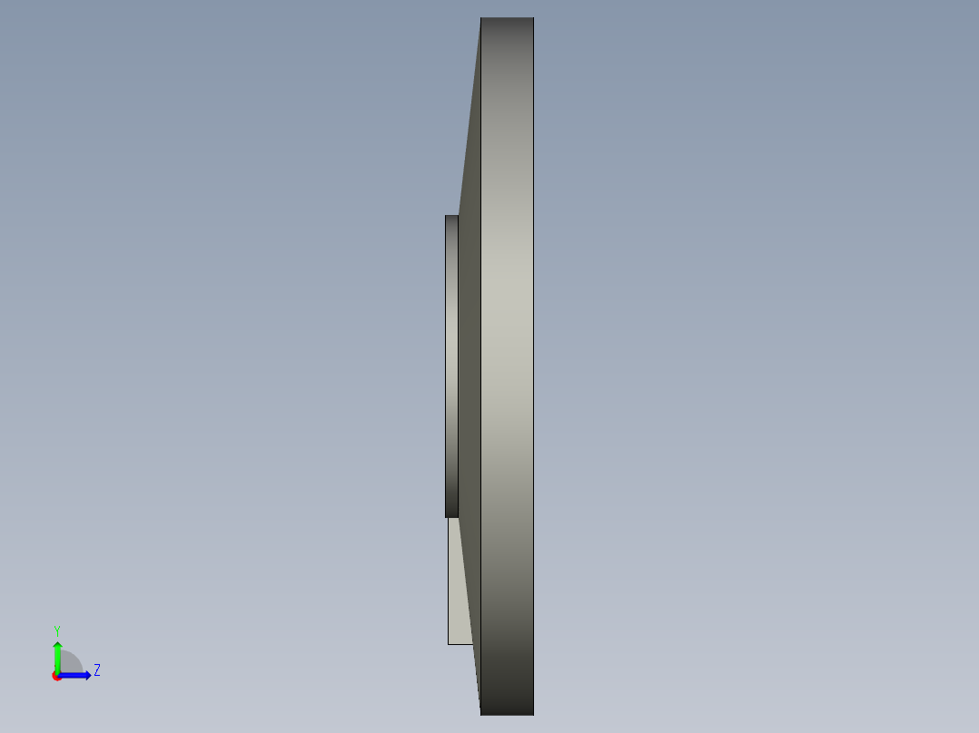 YNJ1-250筒盘逆时针装配体0左视图