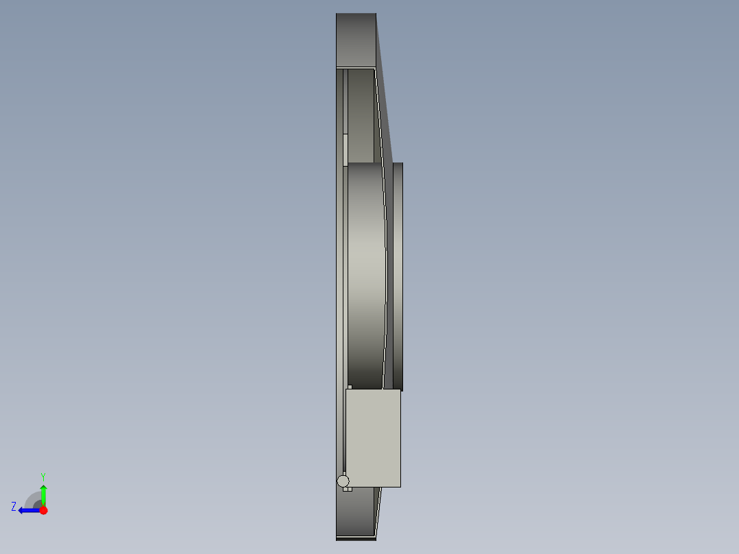 YNJ1-250筒盘逆时针装配体0右视图