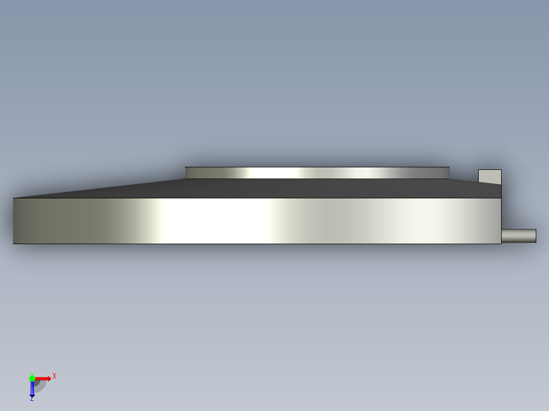 YNJ1-250筒盘逆时针装配体0俯视图