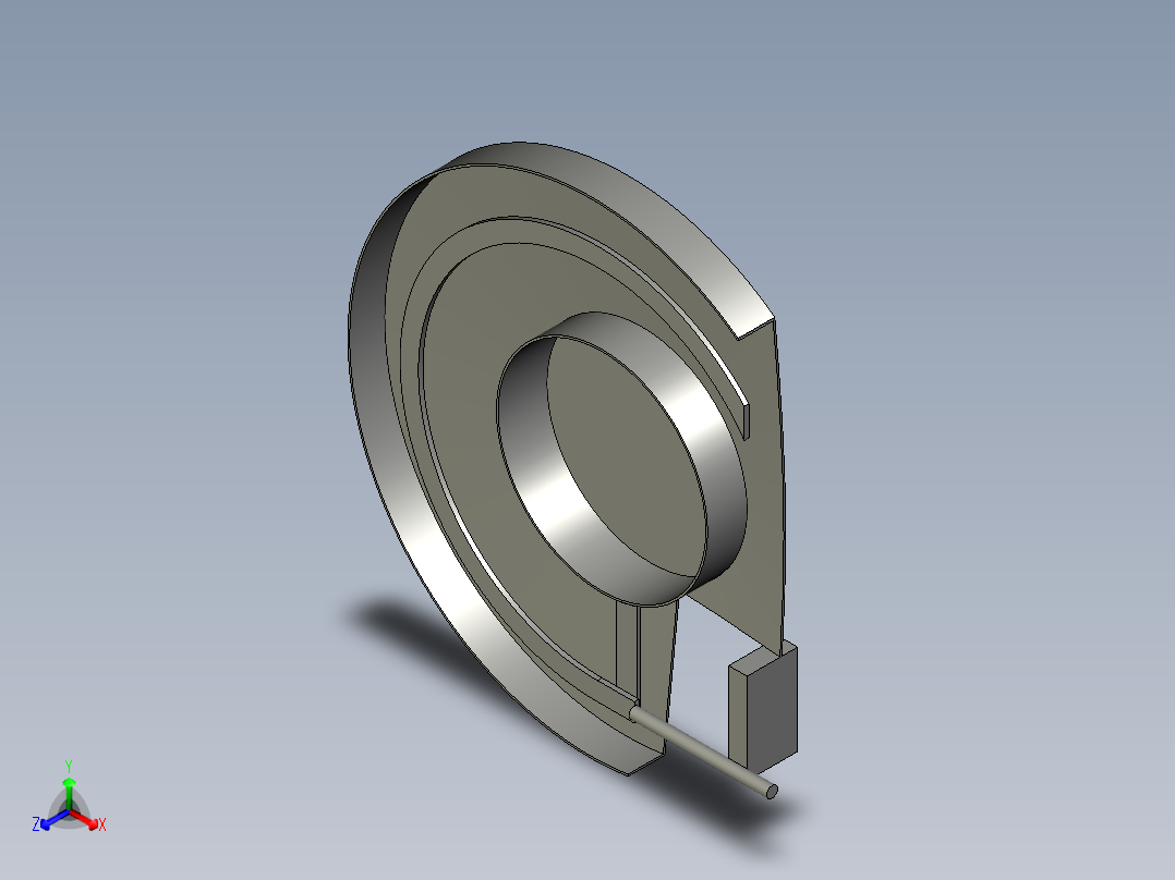 YNJ1-250筒盘逆时针装配体0正等轴测图