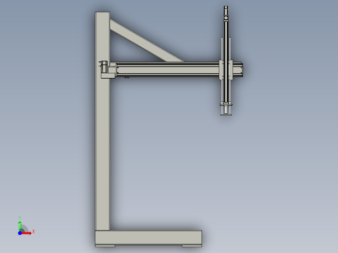 移栽模组前视图