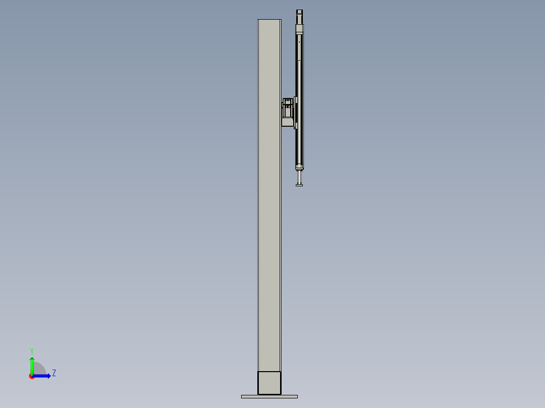 移栽模组左视图