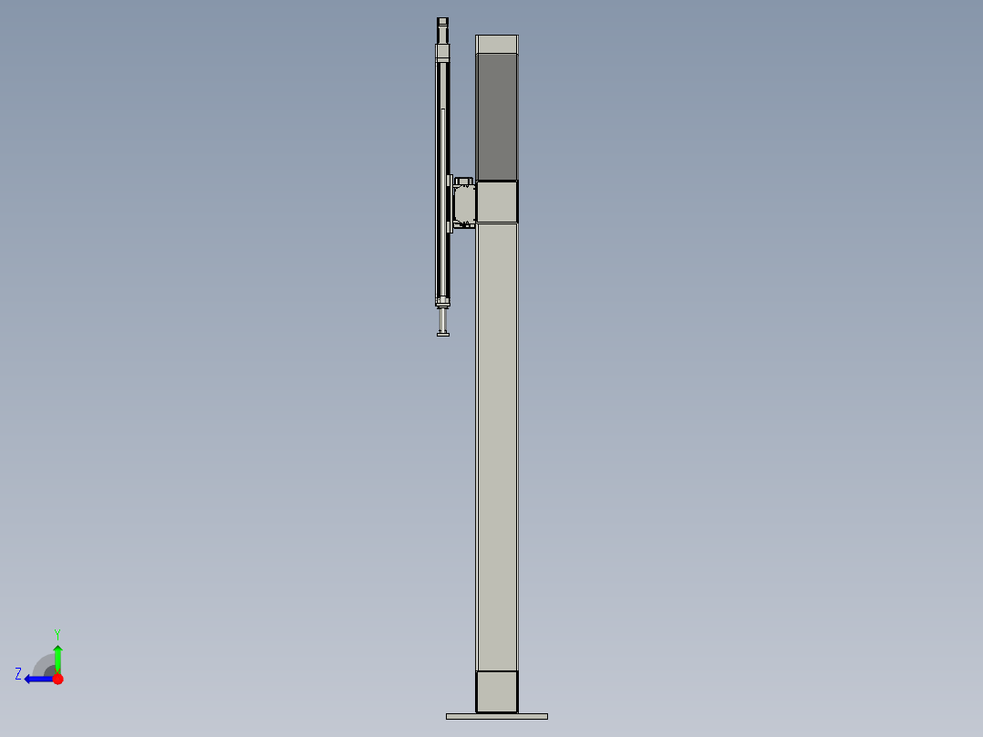移栽模组右视图