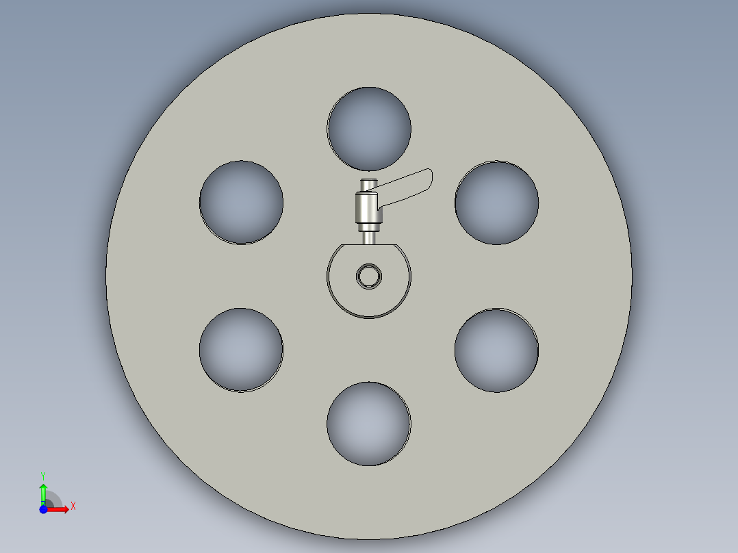 Mylar放卷组件-2前视图