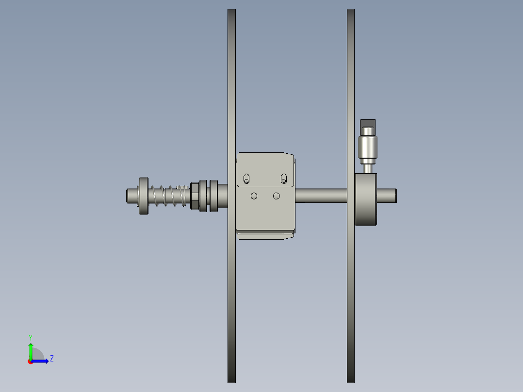 Mylar放卷组件-2左视图