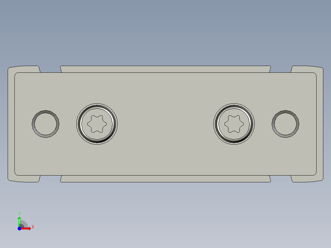 双活塞气缸DGTZ-GF-10-20-P-AFESTO-55-2-2前视图