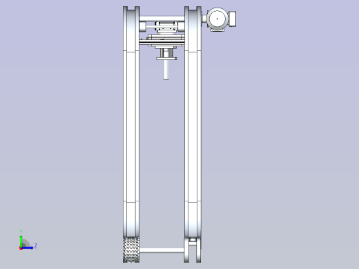 非标曲线型输送线设计左视缩略图