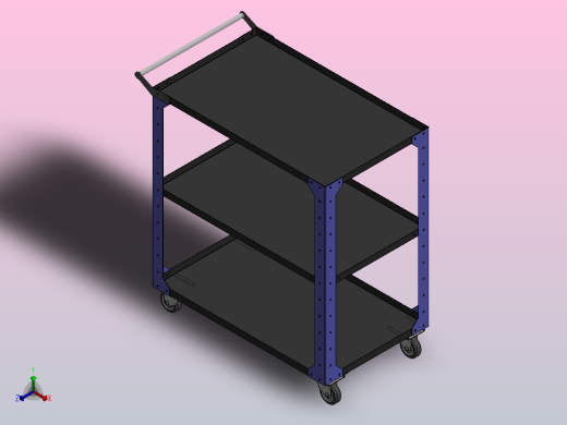 工具车小推车正等轴测缩略图