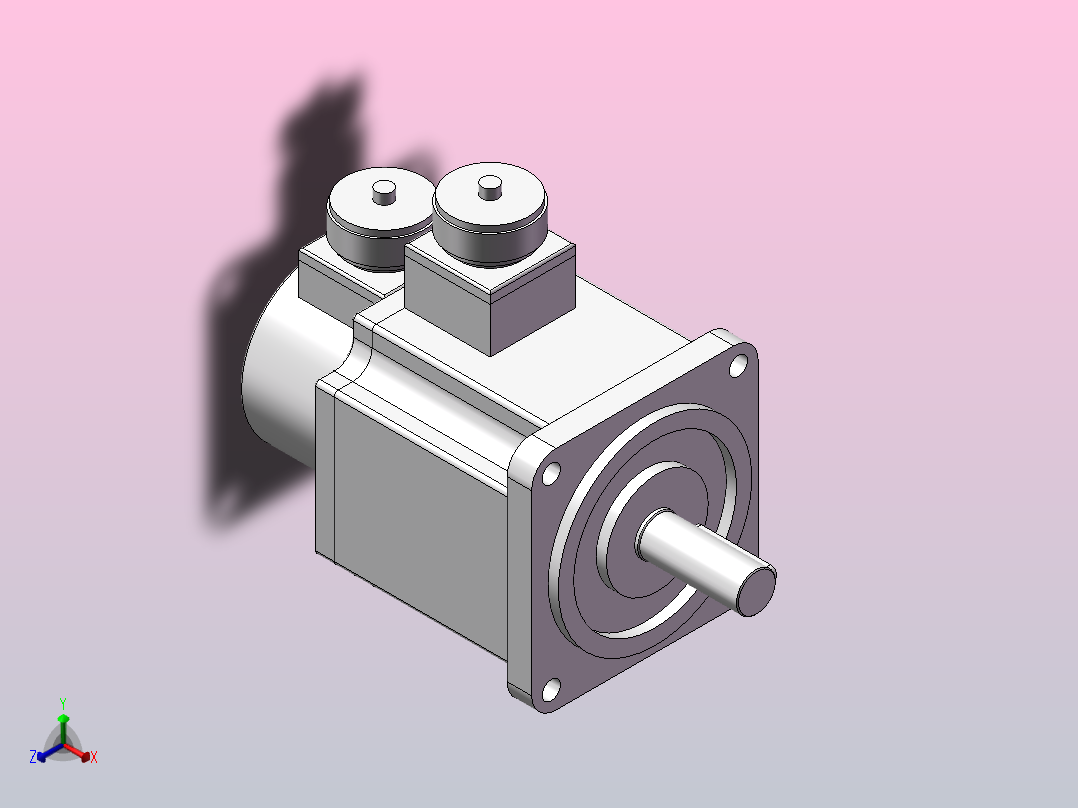 东洋电机S110-07.5L30正等轴测图