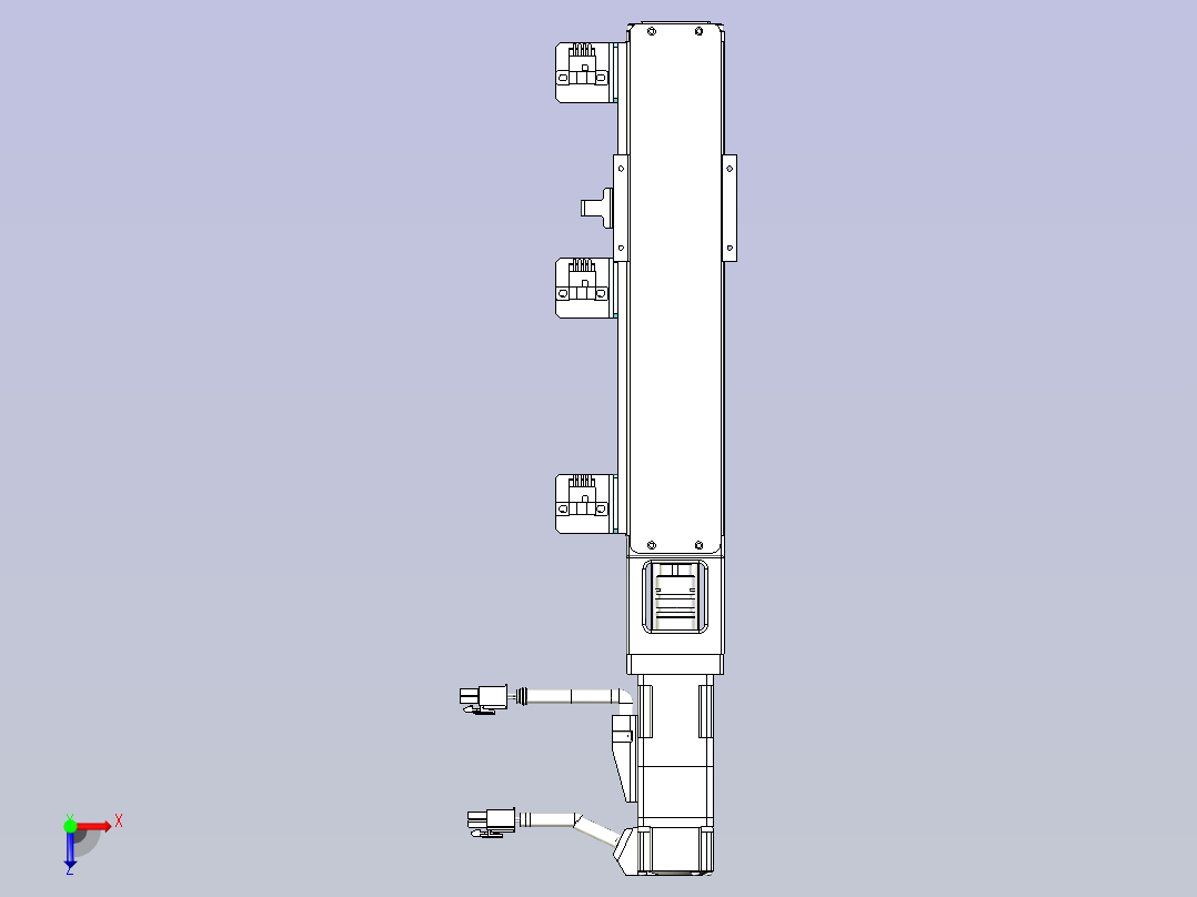 kk50-250A1-F0带MSMD012G1A电机俯视图