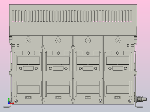 NA1-3200X-3200 4P固定万能式断路器三维模型202202前视缩略图