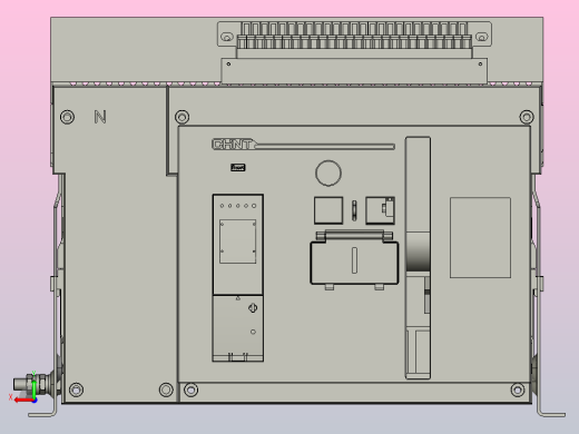 NA1-3200X-3200 4P固定万能式断路器三维模型202202后视缩略图