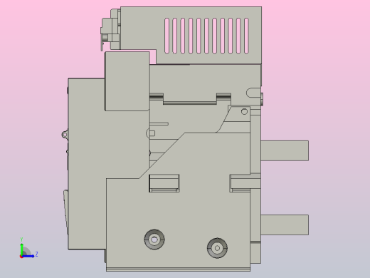 NA1-3200X-3200 4P固定万能式断路器三维模型202202左视缩略图