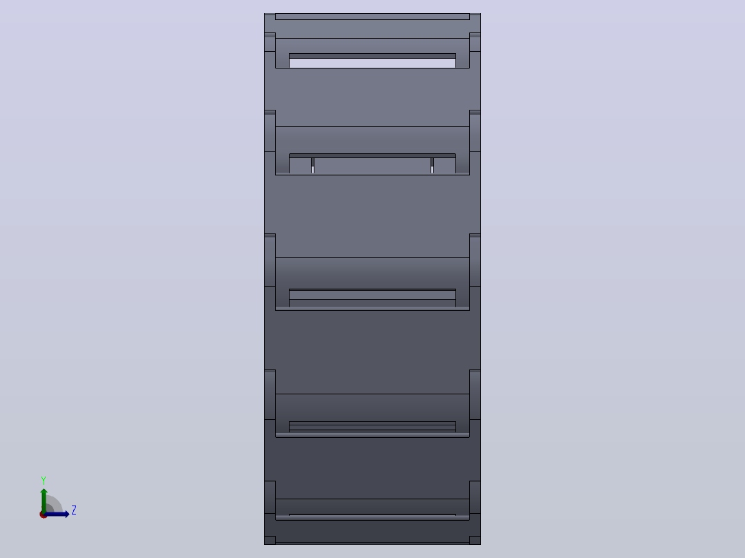 内高15内侧打开型TA半封闭式拖链[DSL15HTA-15-30-R38-20-A1]左视图