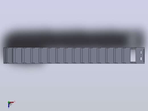 内高15内侧打开型TA半封闭式拖链[DSL15HTA-15-30-R38-20-A1]俯视缩略图