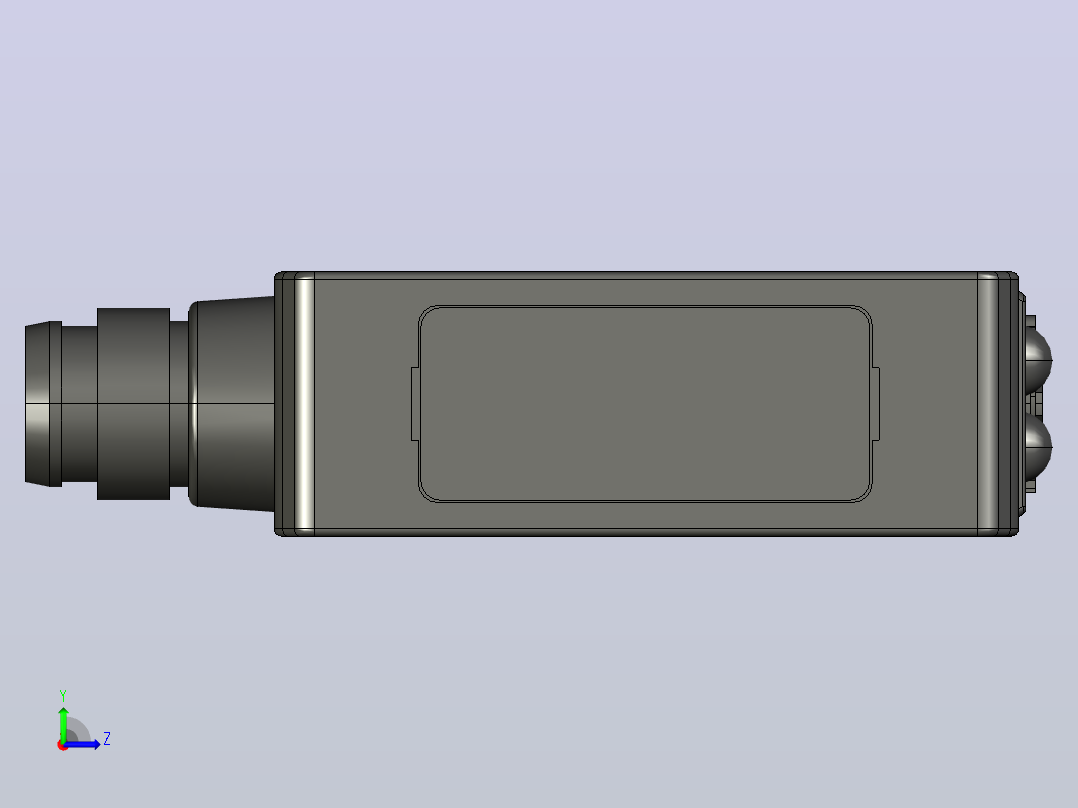 深浦光电传感器 PS-L系列连接器型3d左视图