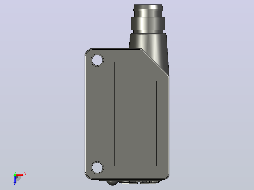 深浦光电传感器 PS-L系列连接器型3d俯视图