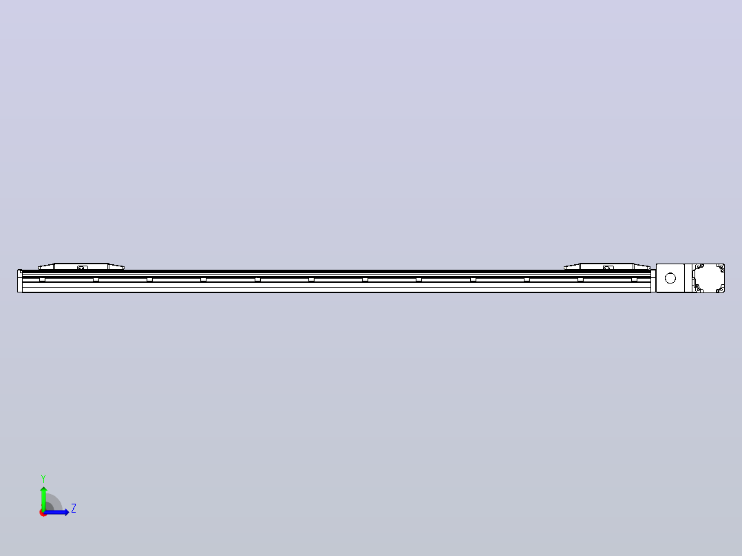 皮带直线轴双滑块型TPA-GCBS-150-P80-L600-QR-M75-N3左视图