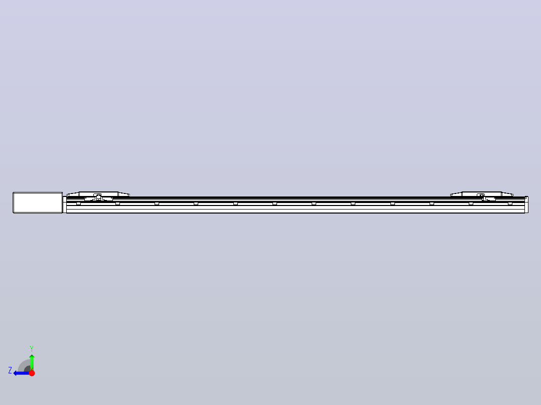 皮带直线轴双滑块型TPA-GCBS-150-P80-L600-QR-M75-N3右视图