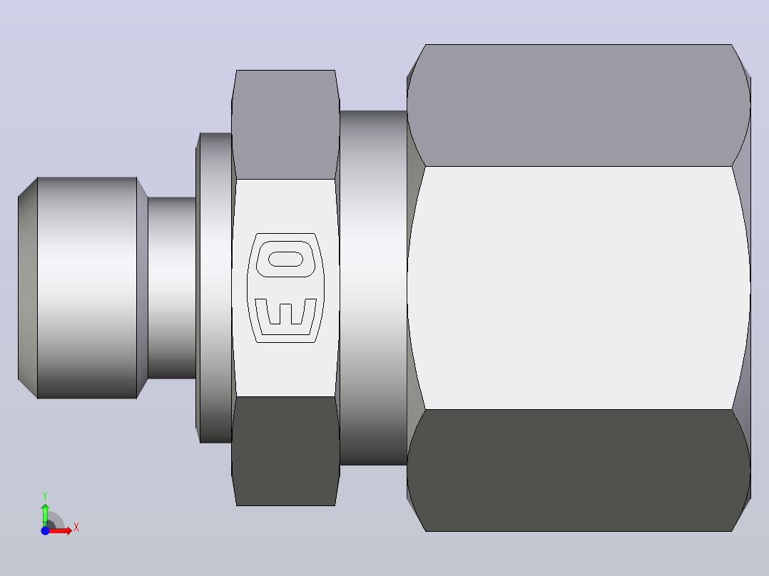 公螺柱连接器GE10LM10X171前视图