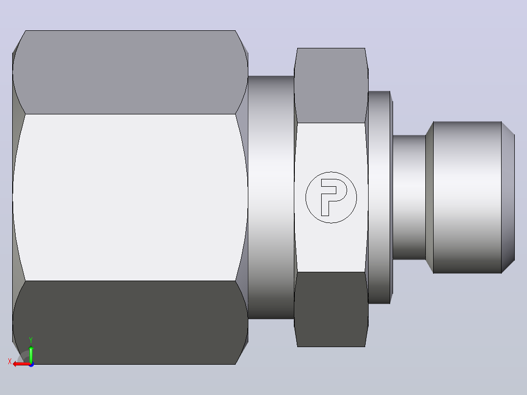 公螺柱连接器GE10LM10X171后视图