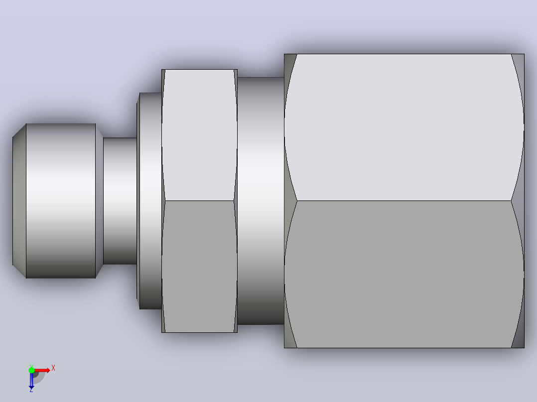 公螺柱连接器GE10LM10X171俯视图