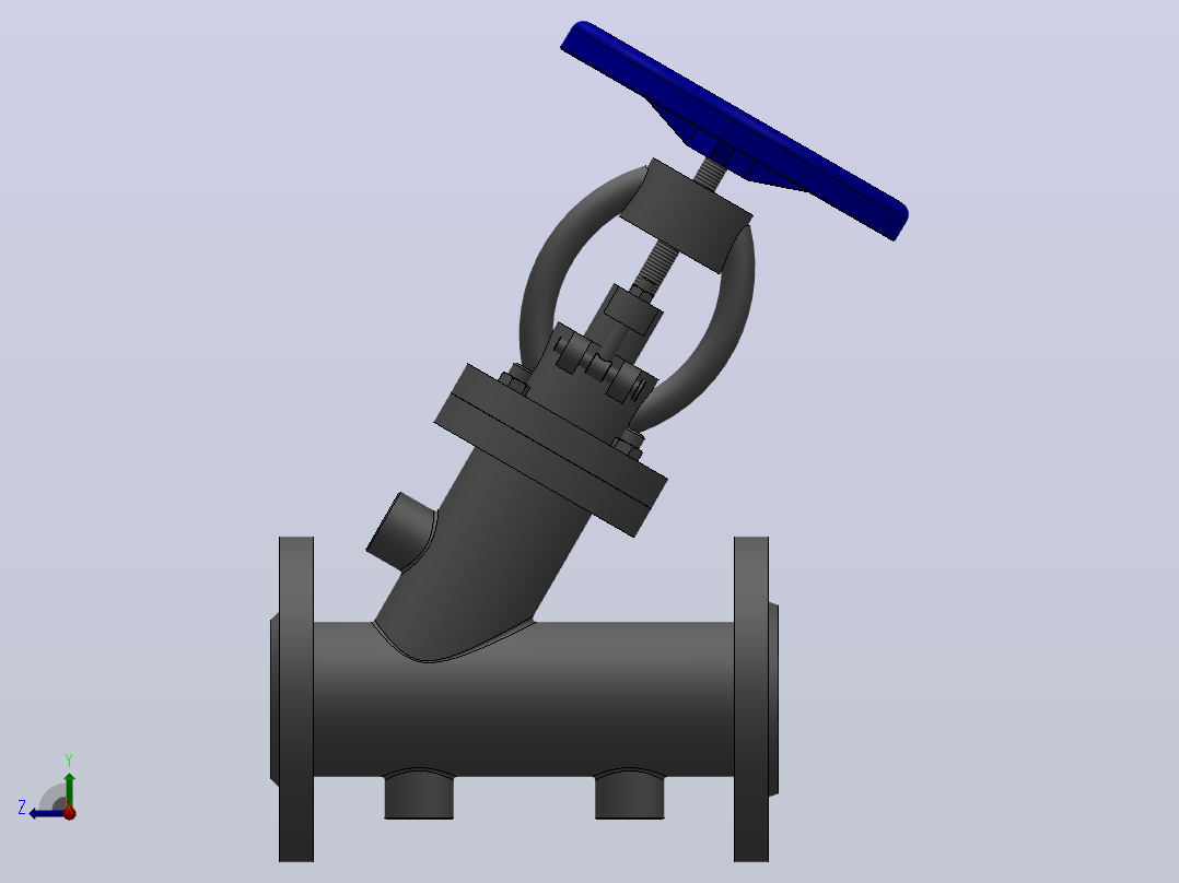 保温截止阀[BJ45W-25-25]DN25右视图