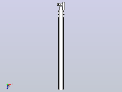 皮带直线轴半封闭可选导轨TPA-HNB-105D-90-L1300-ML-Y-P20-N3俯视缩略图