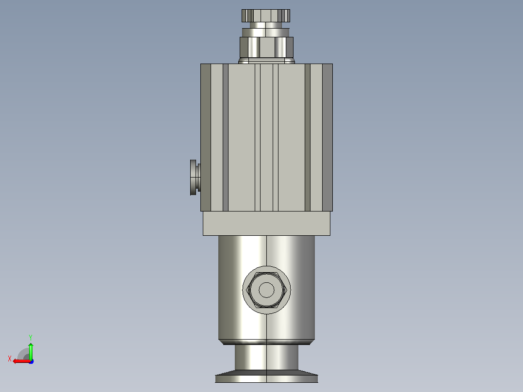 气动阀门-dc24v-10巴后视图