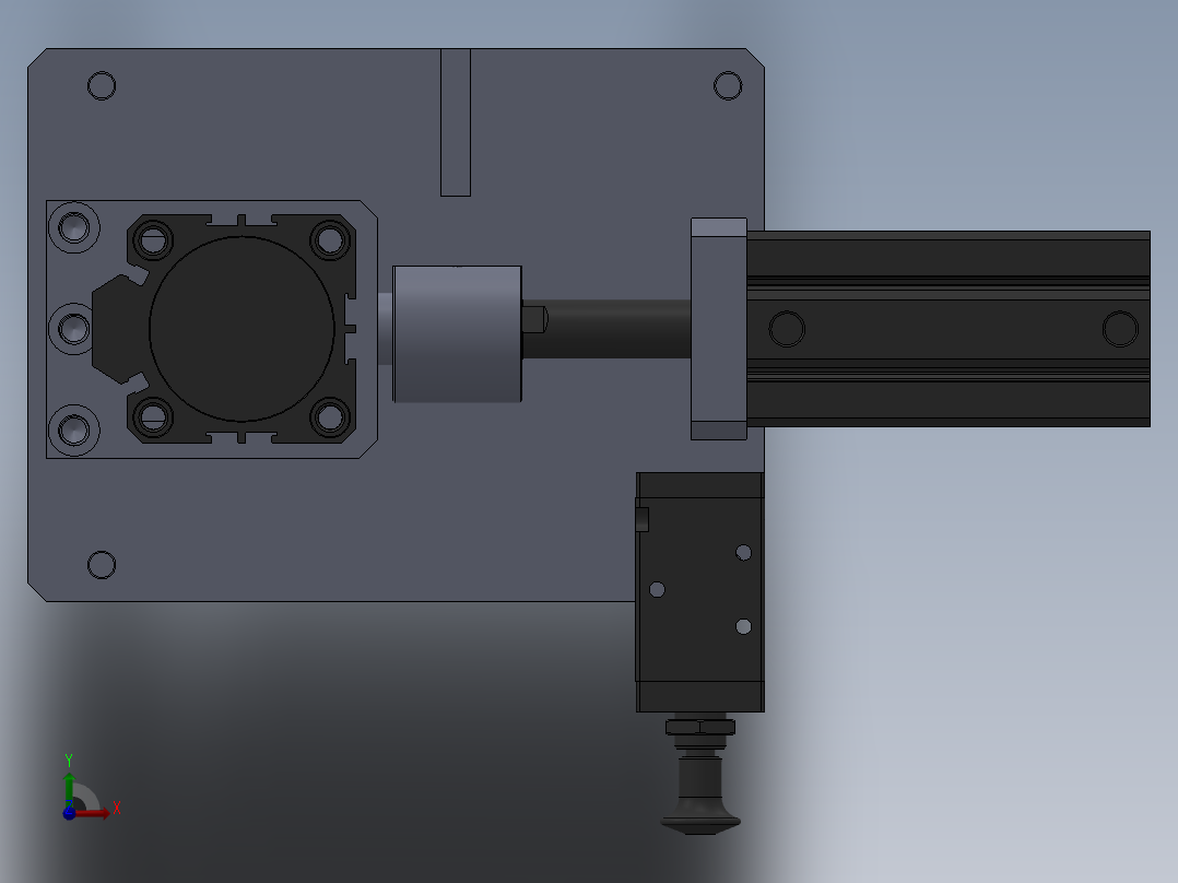 测试性能工装前视图