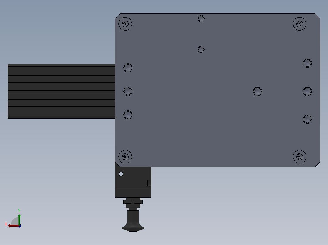 测试性能工装后视图