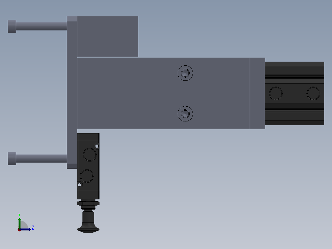测试性能工装左视图