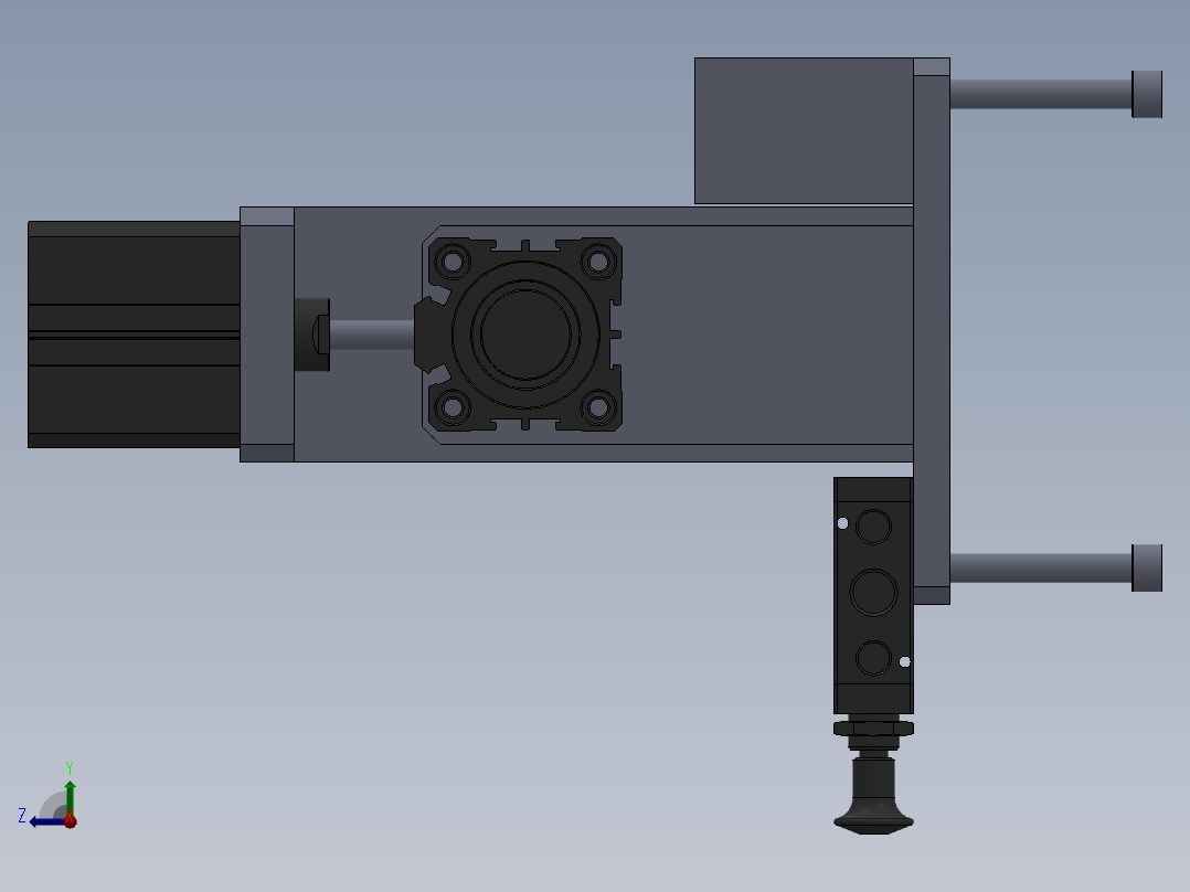 测试性能工装右视图