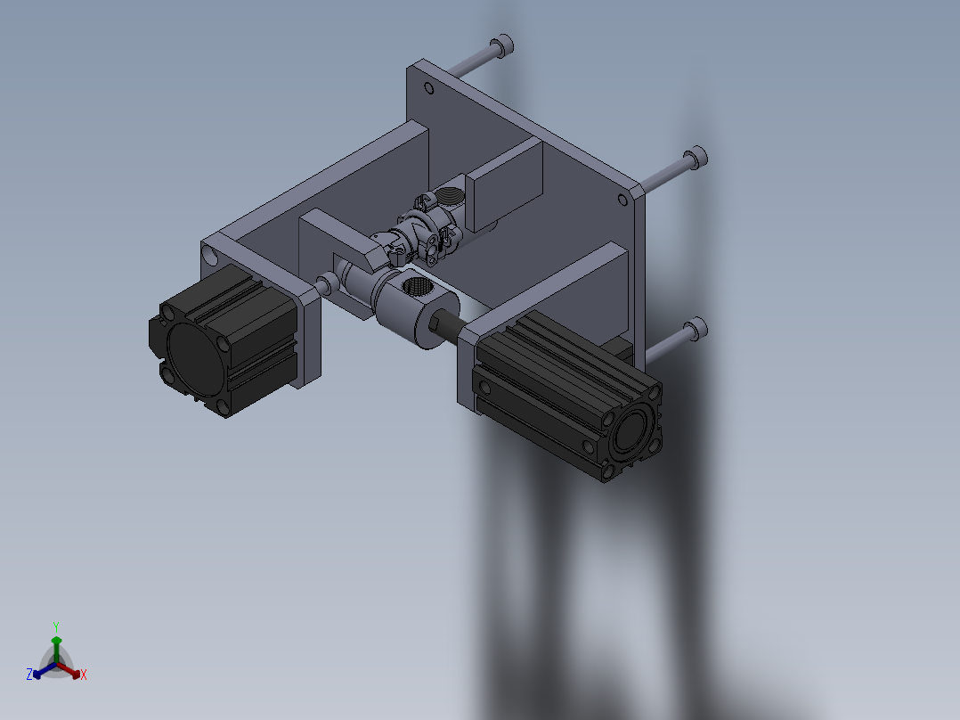 测试性能工装正等轴测图