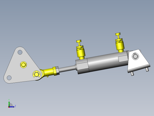 工件2处同时夹紧机构左视缩略图