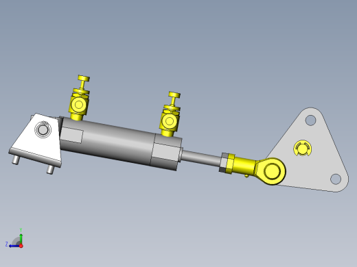 工件2处同时夹紧机构右视缩略图