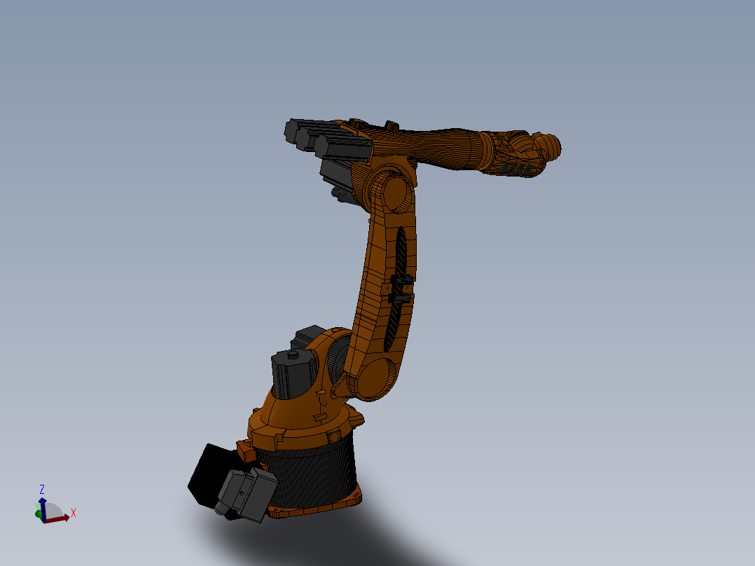 kuka 1400 六轴机器人主视图