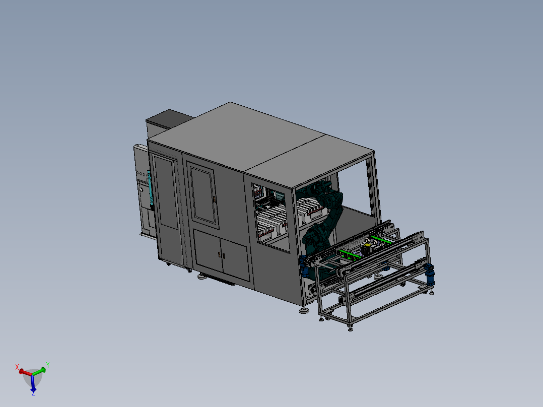 电脑电源上料工作站工位sw18可编辑