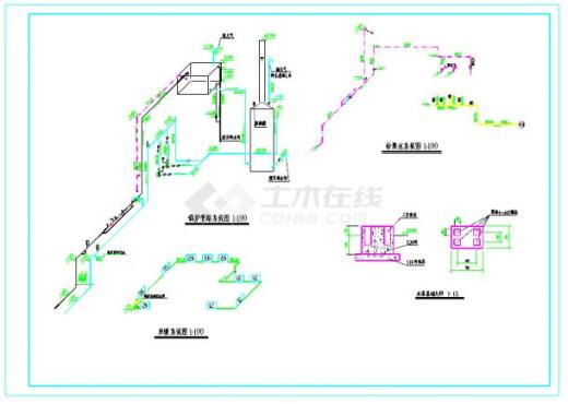 常压热水锅炉全套施工图（共3张图）缩略图
