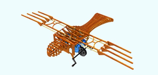 扑翼机械飞鸟机构三维建模图纸 STP x_b等格式缩略图