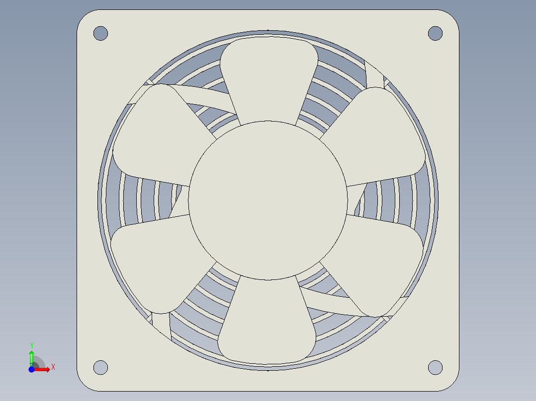 散热风机前视图