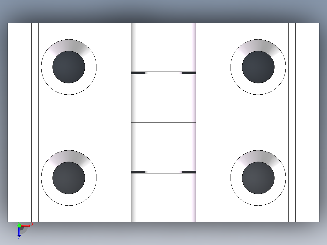 G部分 门窗组件俯视图