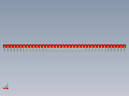 彩色公排针 100mil 2.54mm 系列-DS1022_red_1x38p_100mil_TypeD_rev1.0后视缩略图