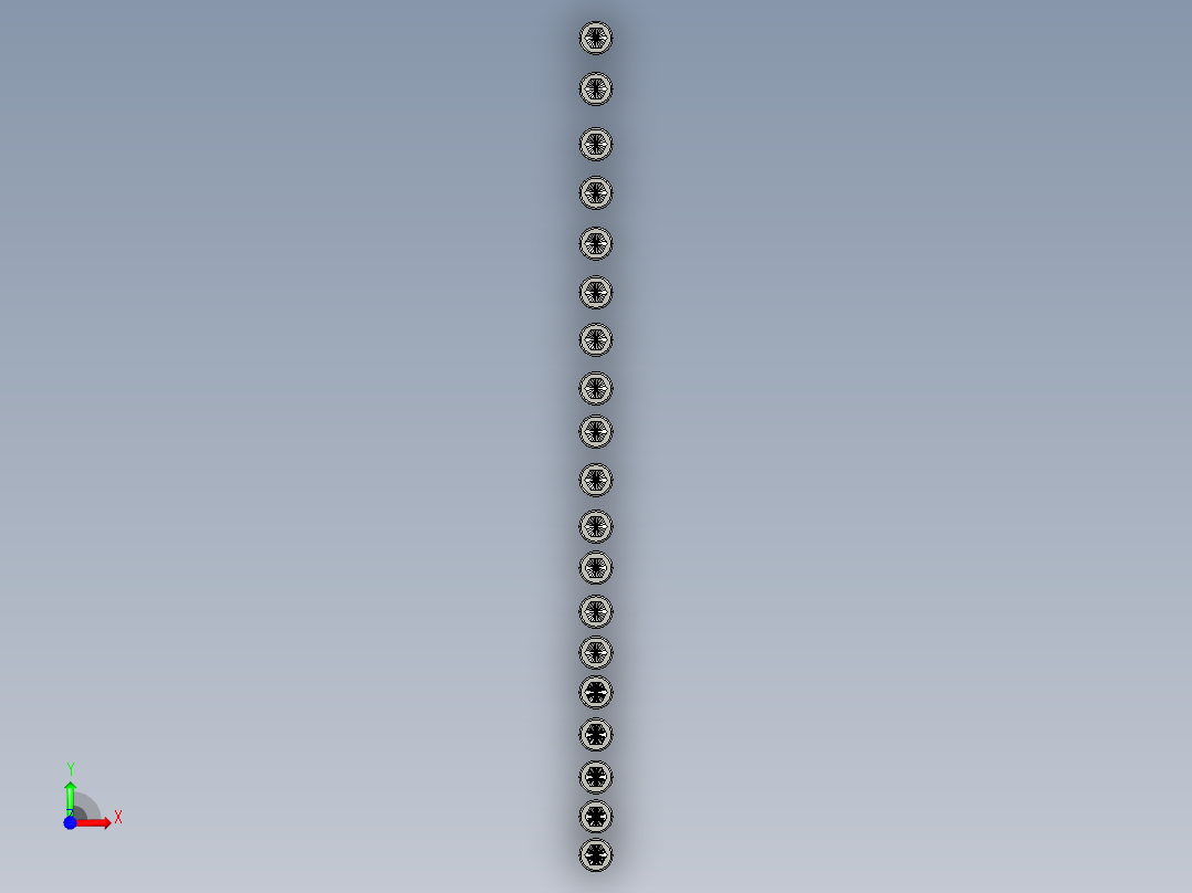 螺钉_vis CHc M16 iso 4762前视图